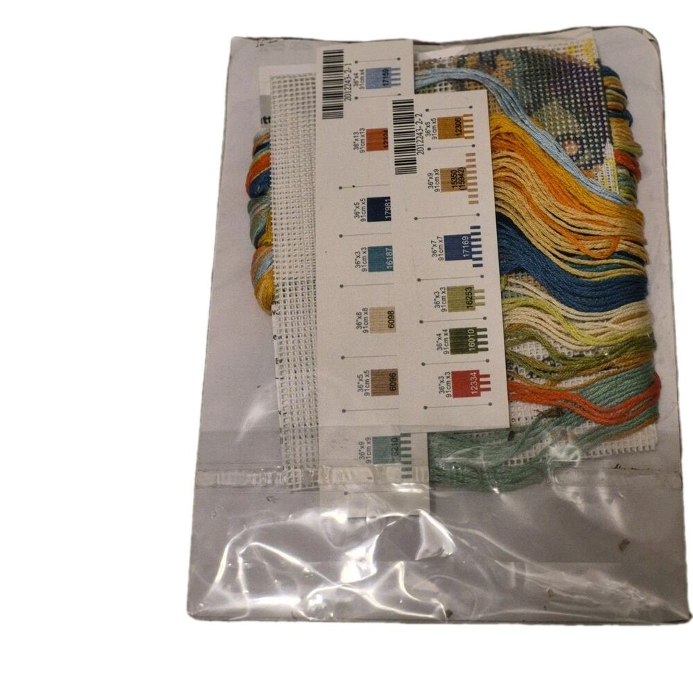 Dimensions Needlepoint Kit Butterfly Pattern  5"×5" - Picture 2 of 3
